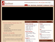 Tablet Screenshot of northeastlumber.com